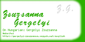 zsuzsanna gergelyi business card